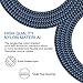 Lightning Cable,UPMSX iPhone Cable 4Pack 3FT 6FT 6FT 10FT to USB Syncing and Charging Cable Data Nylon Braided Cord Charger for iPhone 8/8 Plus 7/7 Plus/6/6 Plus/6s/6s Plus and more (Black&Blue)