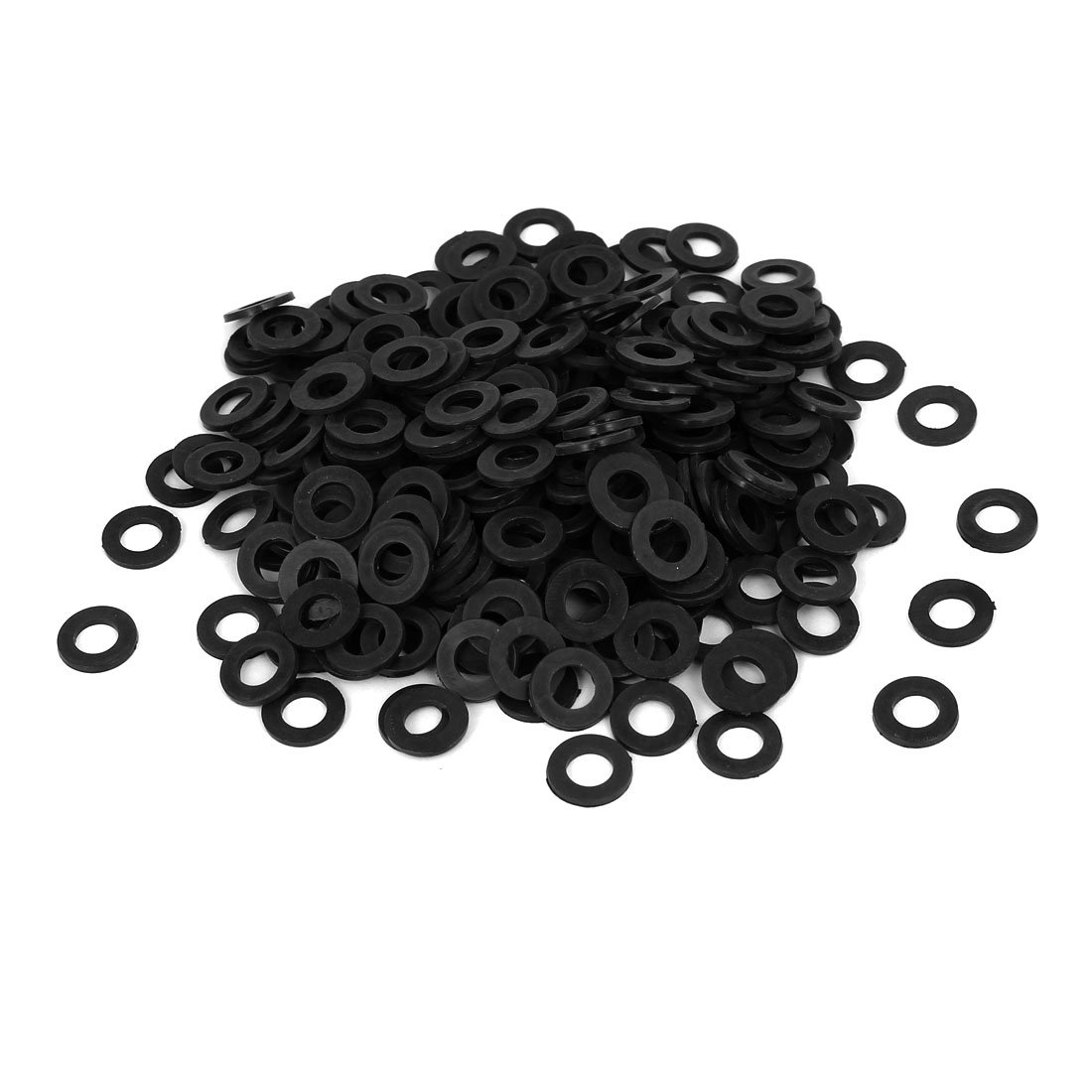 sourcingmap Nylon Flat Washers M6 12mm OD 6mm ID 1.2mm Thickness for Faucet Pipe Water Hose, Pack of 400