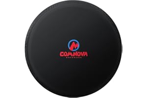 M COMNOVA OUTDOORS Comnova Spare Tire Cover - Tough Tire Wheel Protector for Car, SUV, Truck, Travel Trailer, Motorhome, Camper, Heavy Duty Waterproof Sun Rain Snow Protector Cover, Fits Tire Diameters 26-28 Inch