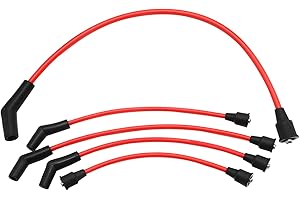 Vkinman 816761A5 5 Pcs Spark Plug Ignition Coil Wire Set Replacement for Mercruiser 120 140 2.5L GM Sterndrive 3.0L Engines, 