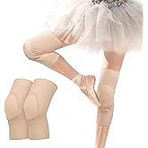 Jomuyee Ultra-thin Dance Knee Sleeves with Gel Pads for Dance, Ballet, Yoga, Cheerleading, Leg Sleeves for Girls,Gift Idea