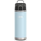 THERMOS ICON SERIES Stainless Steel Water Bottle with Spout - 24 Ounce, Glacier - Vacuum Insulated Water Bottle with Lid