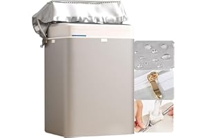 XDONEF Top Load Washing Machine Cover Waterproof Washer Dryer Cover with Zipper Dustproof Outdoor Full-Automatic Washer Protector Case Laundry Cover 22x22.8x36.2inch (Silver)