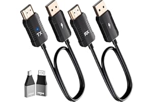 Anytrox Wireless HDMI Transmitter and Receiver 4K Decode 1080P Output, HDMI Wireless Extender, Plug & Play, Support 2.4/5GHz for Streaming Video and Audio to Monitor from Laptop/Pc/Tv Box (Black)