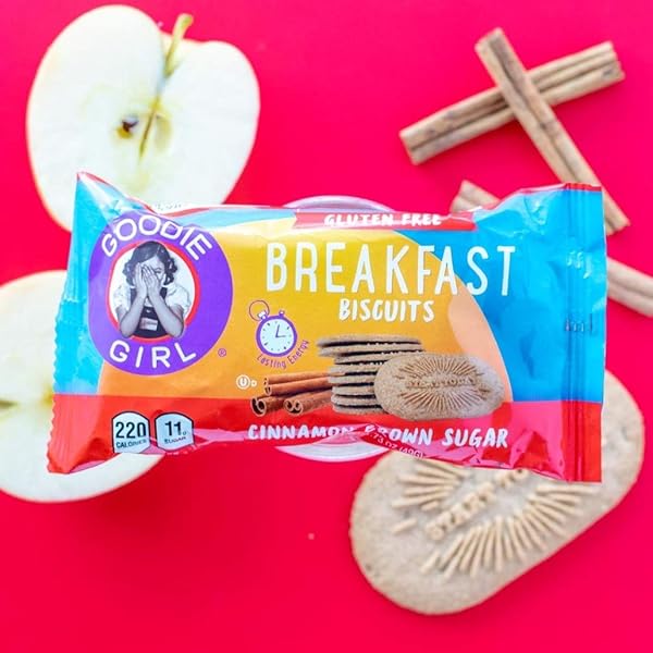 GOODIE GIRL, BREAKFAST BISCUITS, CINNAMON BROWN SUGAR, 4 CT, NET WT. 7 OZ