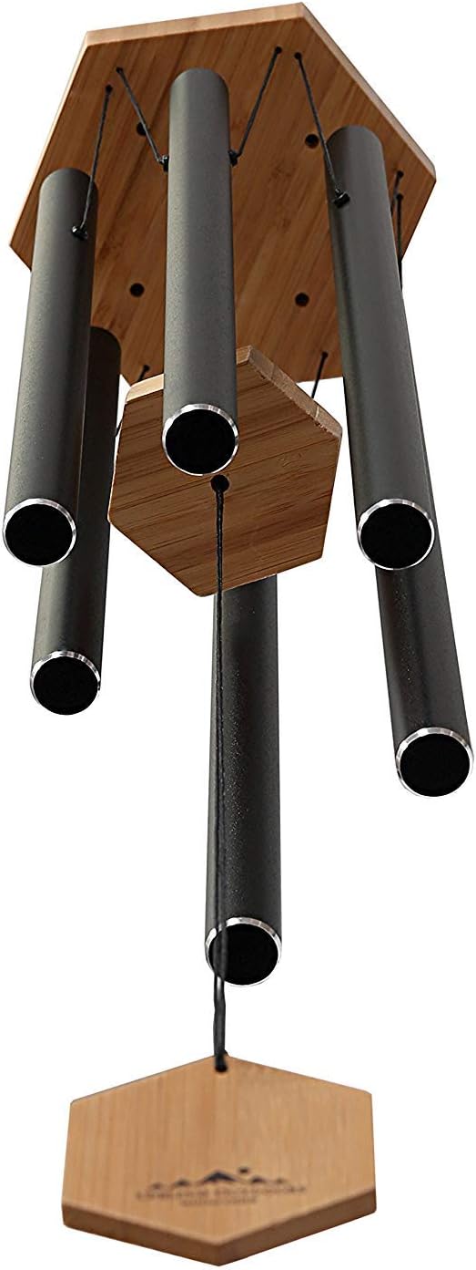 WIND CHIMES FOR PEOPLE WHO LIKE THEIR NEIGHBORS, Soothing Melodic Tones & Solidly Constructed Bamboo/Aluminum Chime, Great as a Quality Gift or to keep for Your own Patio, Porch, Garden, or Backyard. : Garden & Outdoor