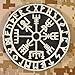Glow Dark Vegvisir Viking Compass Norse Rune Morale Tactical Sew Iron on Patch