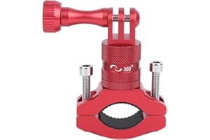Generic 360 Degree Aluminum Alloy Bike Mount for Action Camera Fixed Support with Clamp for Outdoor Sports