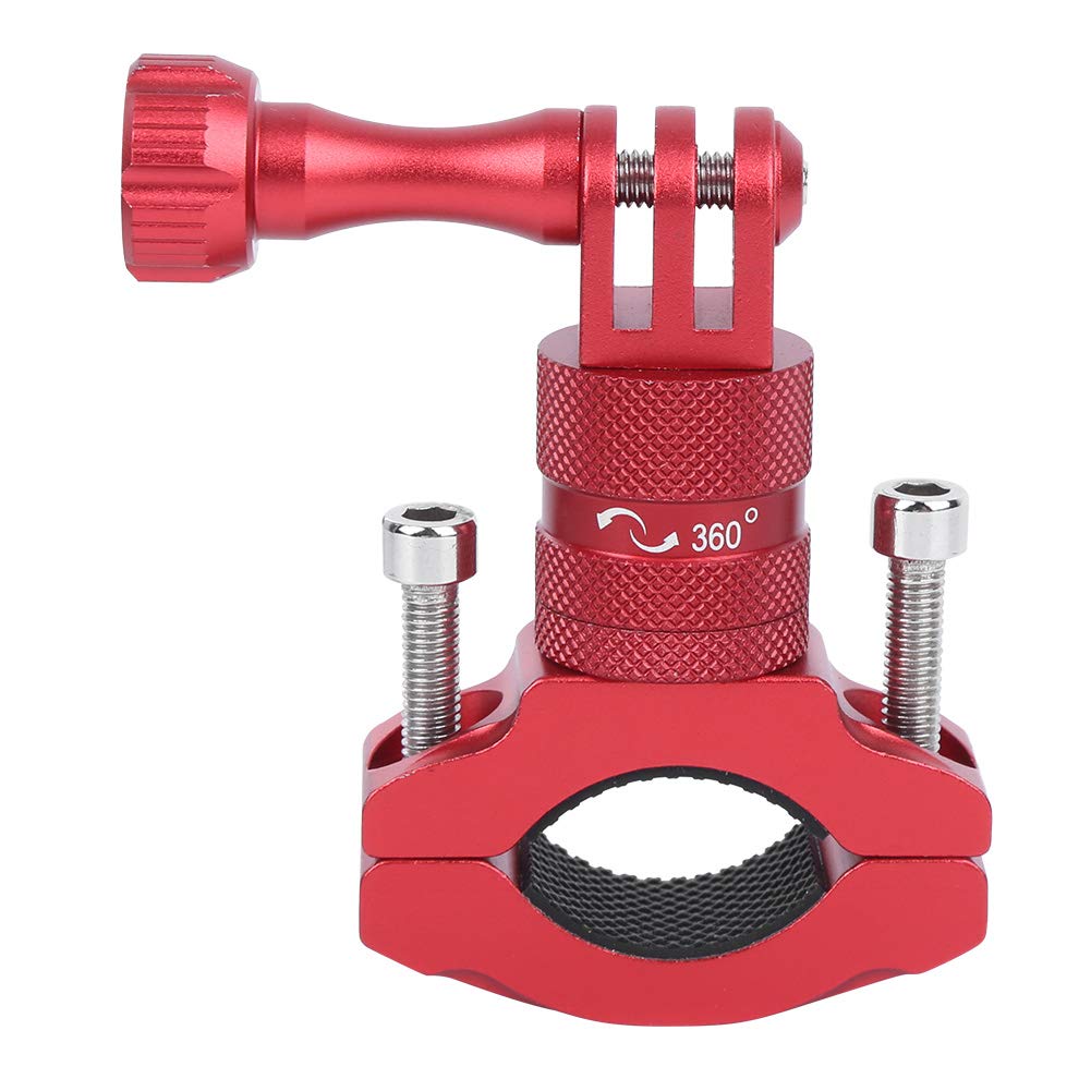 VBESTLIFE Bicycle Clamp, 360 Degree Aluminium Alloy Light weight Bike Mount Fixed for GoPro, Action Camera, CNC Process WearResistant Durable Bicycle Clamp
