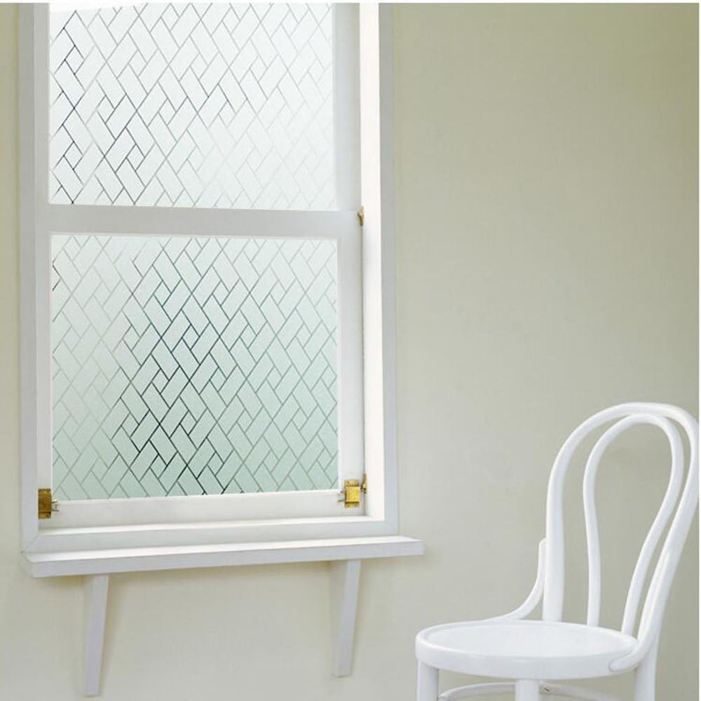 Hoho Statische Kein Klebstoff Elektrostatischer Fenster Glas Film Gebeizt Glas Satiniert Tonungsfolie Fur Badezimmer Buro Architektonische Sichtschutz Weiss 35 4 X98 4ft Amazon De Kuche Haushalt
