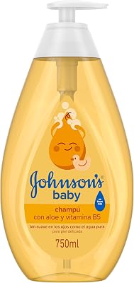 Johnson's baby shampoo clássico, cabelos suaves, brilhantes e hidratados, 750 ml