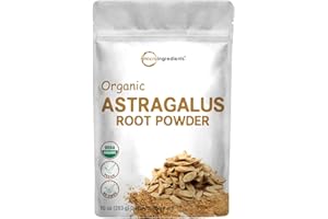 Micro Ingredients Organic Astragalus Root Powder, 10 Ounce, Sun Dried and Filler Free, Pure Astragalus Tea Powder, Supports Internal Circulation Health and Immune System, Non-GMO and Vegan Friendly
