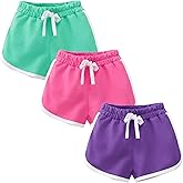 3 Pack Little Big Girls Running Athletic Cotton Shorts Toddler Kids Workout Dance Dolphin Short