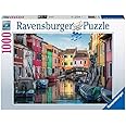 Ravensburger - 1000 Piece Jigsaw Puzzle - Burano, Italy - Adults and Children from 14 Years Old - Premium Jigsaw Puzzle - 17392, Black