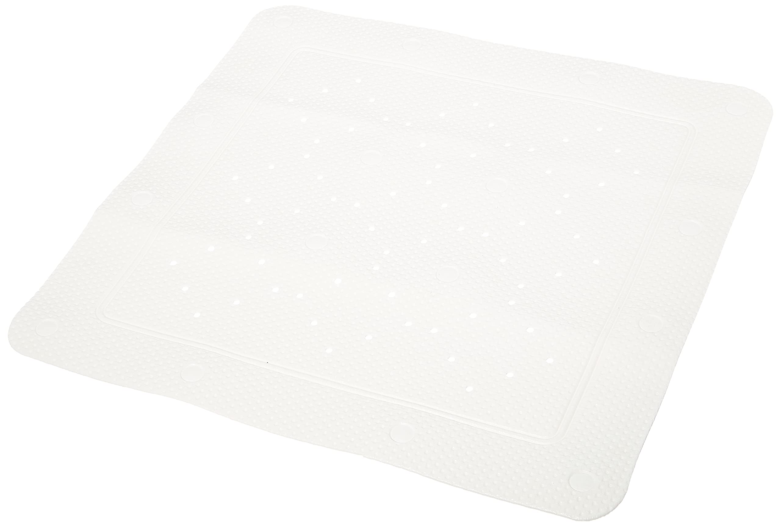 Kleine Wolke Calypso Shower Mat, PVC, White, 55 x 55 x 1 cm
