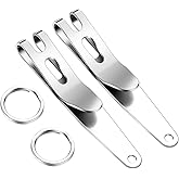 UltraTac Deep Carry Pocket Clip - Heavy Duty Stainless Steel Multi-Purpose Belt Clip for EDC Gear, Knives, Keys | Secure Suspension Pocket Hook for Tactical Equipment (2 Pack)