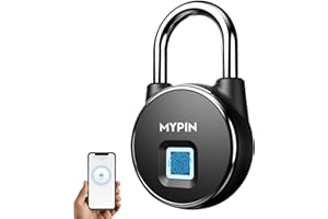 Fingerprint Padlock, Smart Keyless Bluetooth Lock APP/Fingerprint Unlock Anti-Theft Padlock Door Luggage Case Lock for Androi