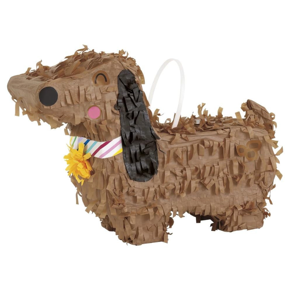 Mini Dachshund Pinata Favor Decoration (20cm x 14cm) - Adorable & Unique Handcrafted Design - Perfect for Parties & Events - 1 Pc