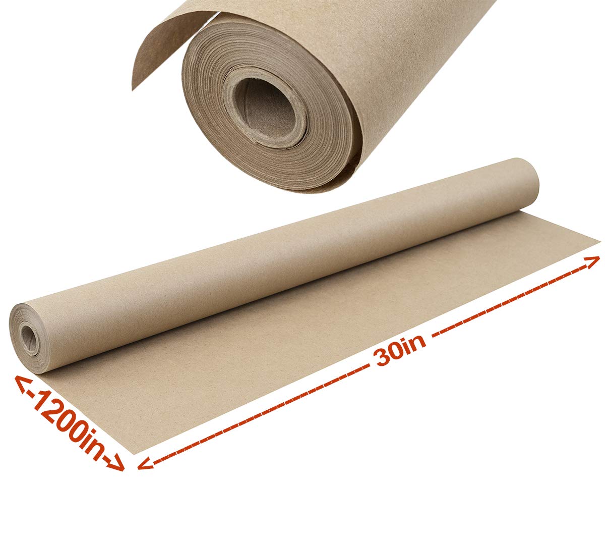 Brown Kraft Paper Roll For Wrapping, Packaging, Moving, Crafts