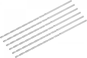 uxcell HSS(High Speed Steel) Extra Long Twist Drill Bits, 3mm Drill Diameter 160mm Length for Hardened Metal Woodwork Plastic