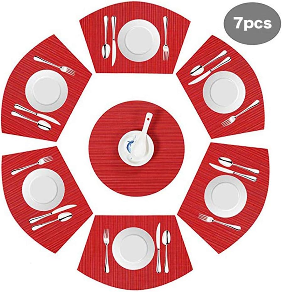 Best 7 Pc Placemat Set For Round Table