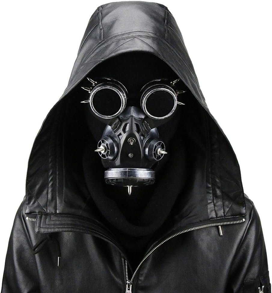 Steampunk Gas Goggles Skeleton Warrior Death Mask Masquerade Christmas Cosplay Props