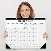 Wall Calendar, 2026/27 Large Wall Calendar Runs From January 2026 - June 2027 22 x 17 Inches Large Desk Calendar for Family K