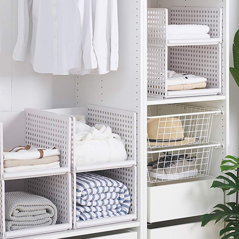 weiß 33x42.5x25cm 33 x 42,5 x 18 cm Large Abnehmbarer Schrank-Organizer