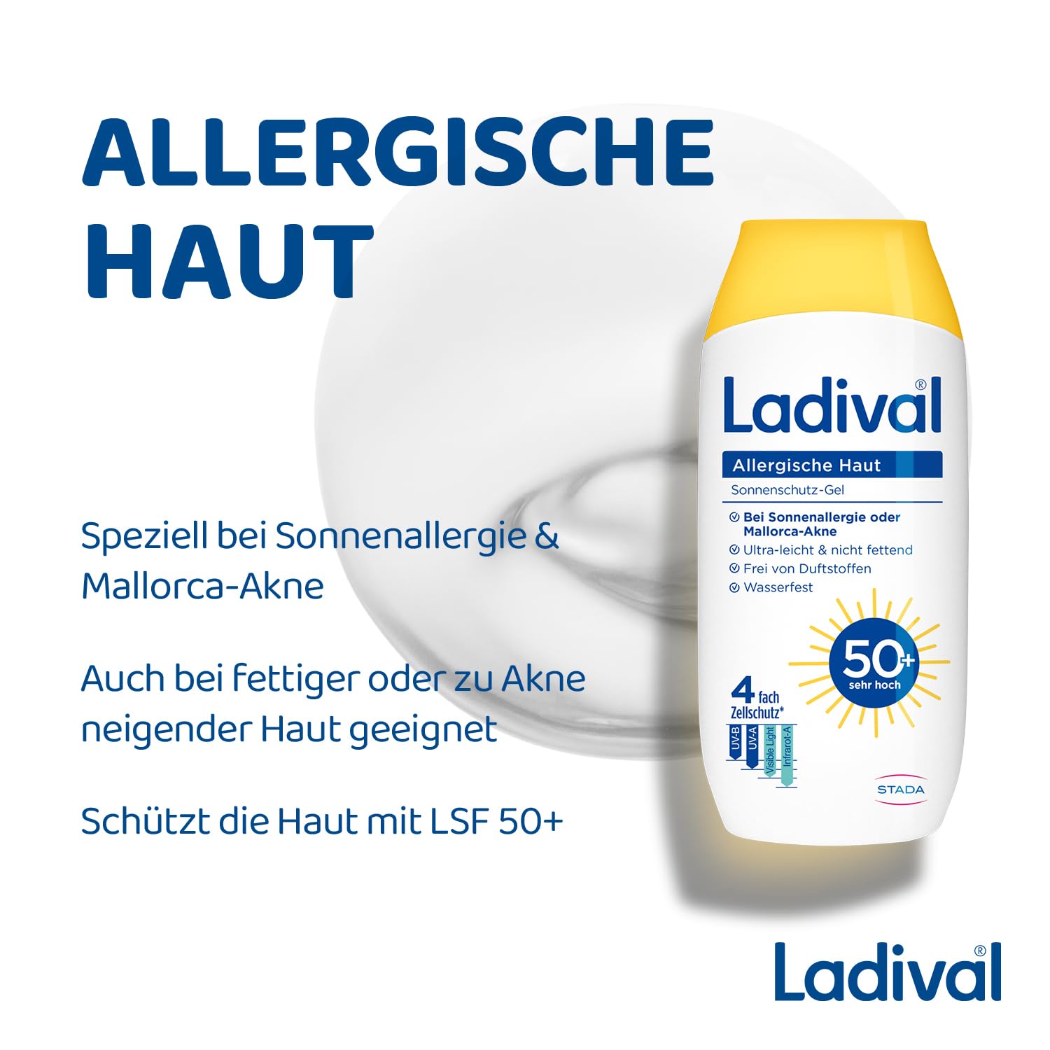 Ladival Sonnenschutz-Gel für allergische Haut LSF 50+, 200 ml Gel 5