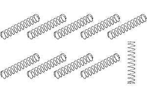 METALLIXITY Compression Springs (0.3x3mm OD,15mm Free Length) 10Pcs, 304 Stainless Steel Extension Spring - for Shop Home Repairs, DIY Projects, Silver Tone