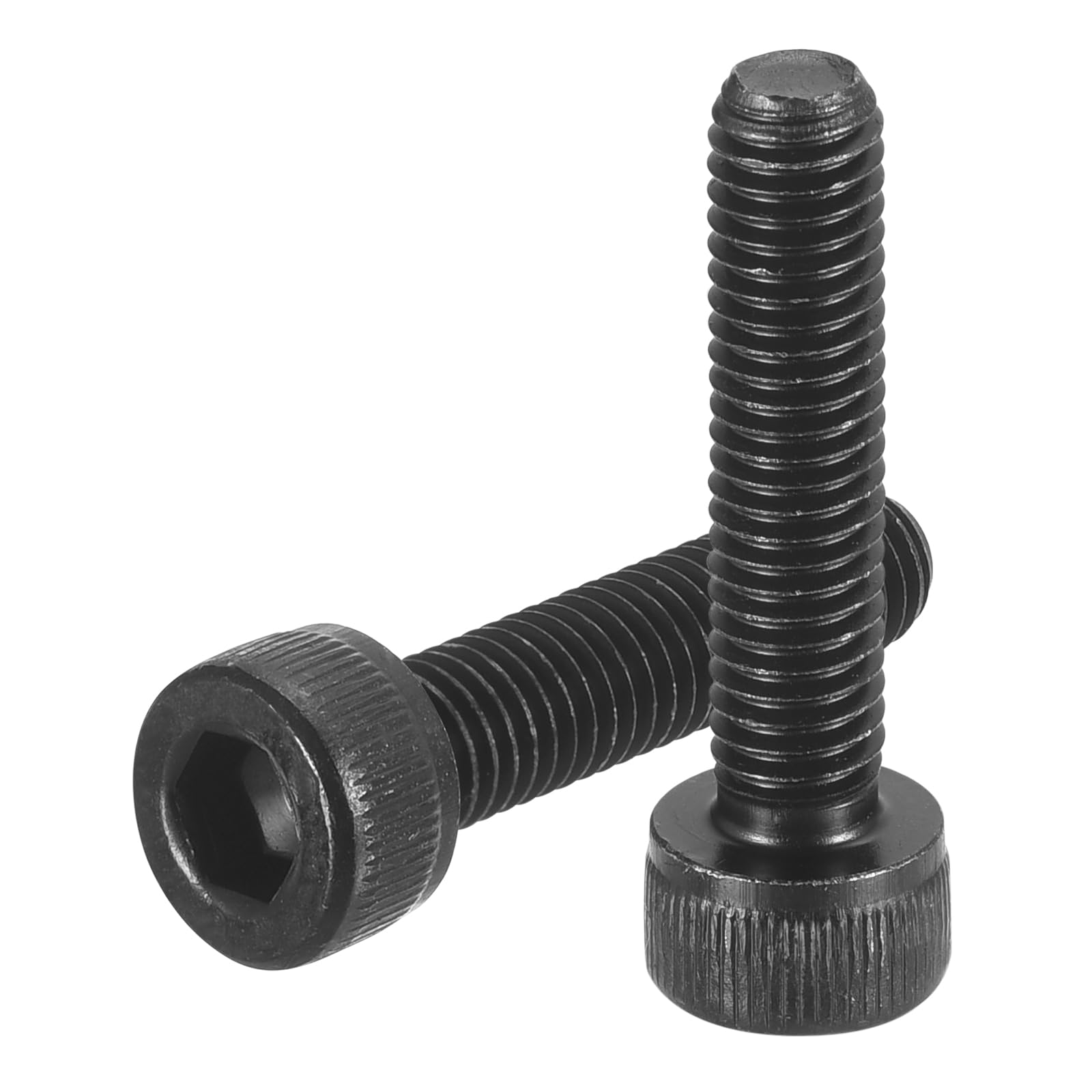 uxcell Hex Socket Bolts (M5-0.8x22), Grade 12.9 Carbon Steel Hex Socket Drive Screws, Black, 50 Pcs