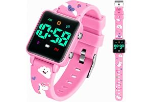 Timever Potty Training Watch for Kids 2-9, Upgraded Magnetic Charging Reminder Toddler Watch with Music/Vibration/Colorful Lights Countdown, Cute Silicone Strap Waterproof Digital Watch for Boys Girls