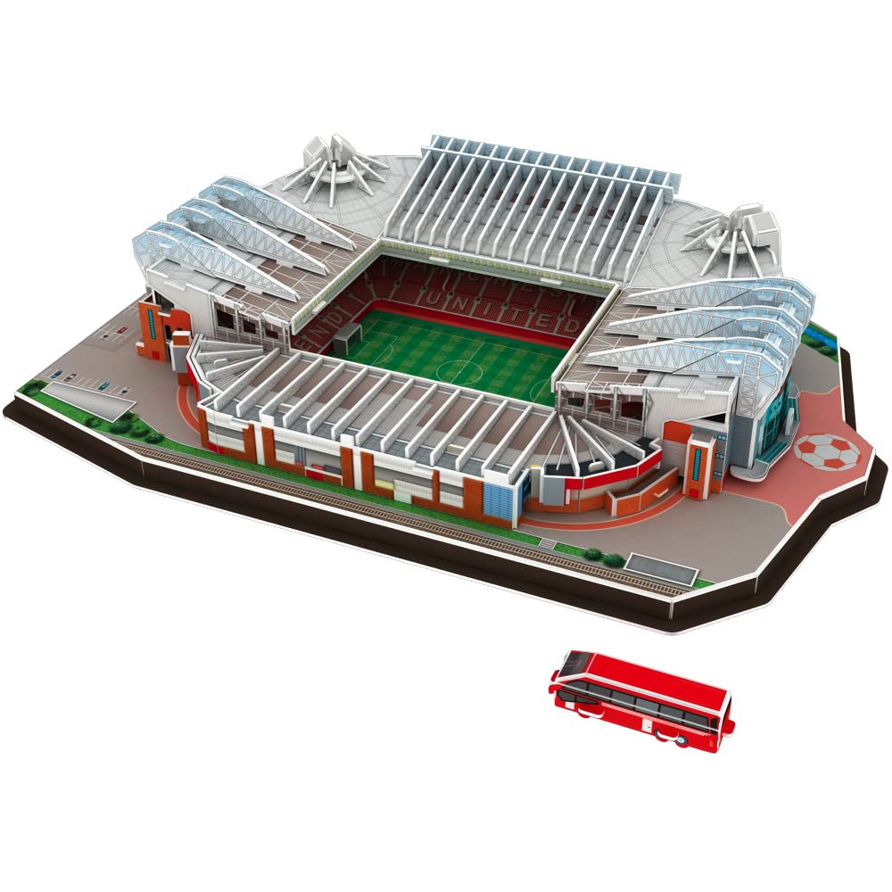 Football Stadium Model 3D Puzzles: DIY 3D Soccer Field Jigsaw Building Kit for Adults and Kid Home Bedroom Office Decoration (138pcs)