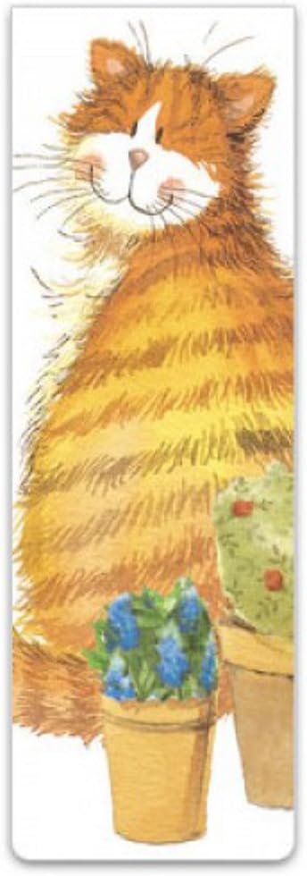 Magnetic Book Mark Cat & Pots By Alex Clark, Assorted