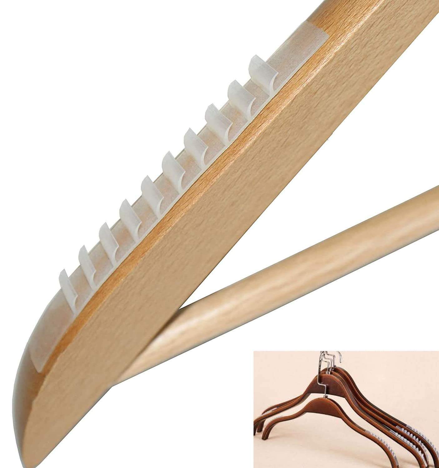 Istloho 40 x non-slip strips for hangers, hangers pads, silicone, white