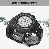 EZON Men's GPS Running Smart Watch Heart Rate Pedometer 5ATM Waterproof Black view 6