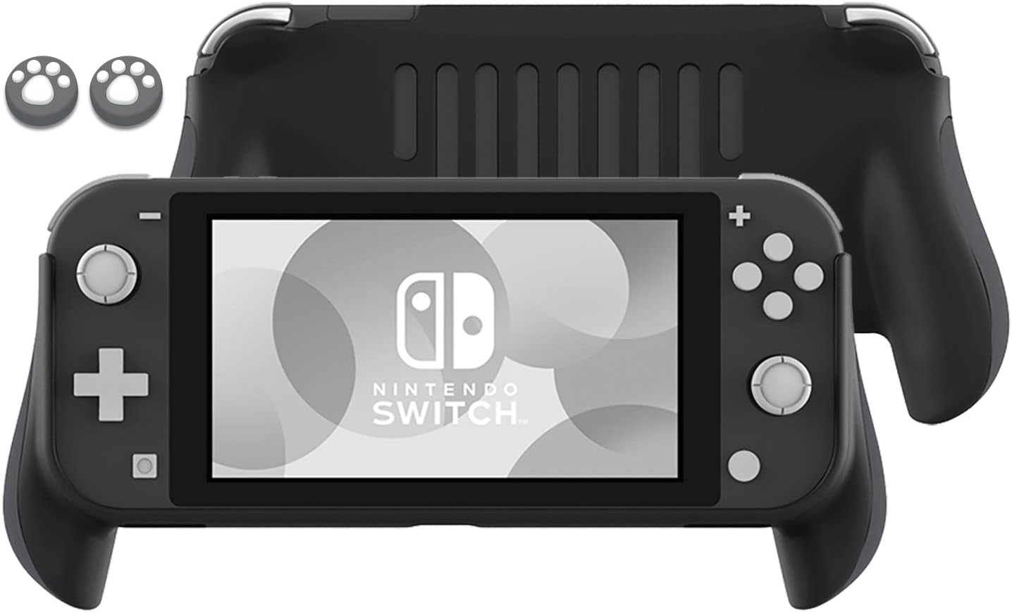 Lammcou Handle Grips Kit for Nintendo Switch Lite 2019, Game Hand Grip Holder & Cat Claw Design Thumb Grip Caps for Nintendo Switch Lite Ergonomic Grip