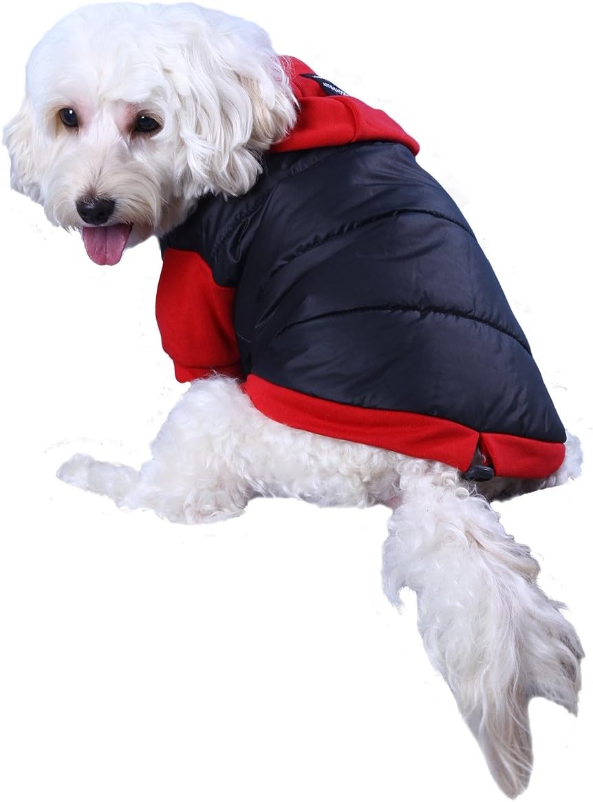 DoggyDolly Authentic Impermeable Hoodie Jacket, Small, Black - Image 4