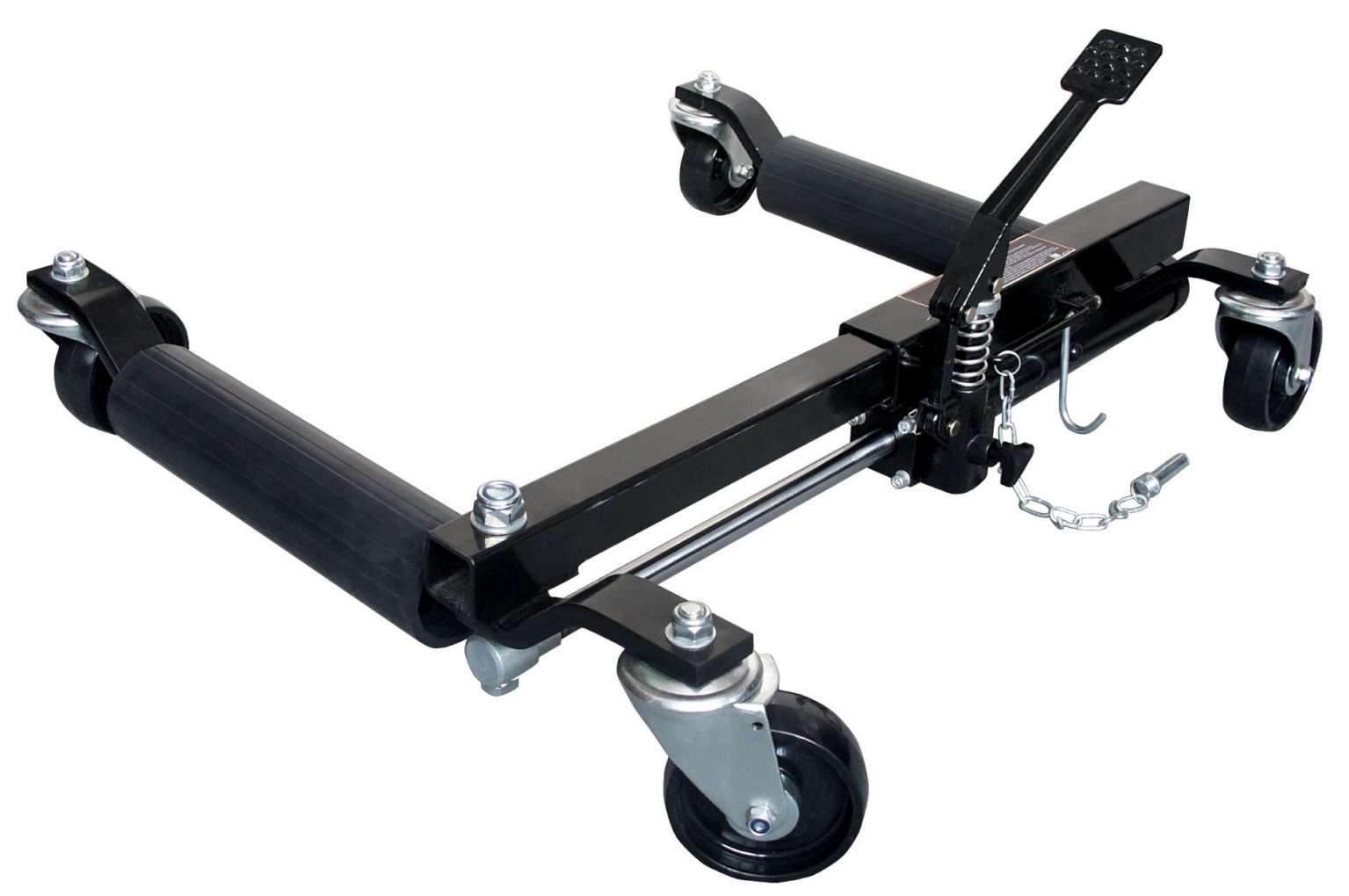 Hilka 82901200 Hydraulic Wheel Dollies,Black, Silver