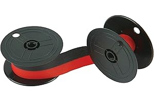 Porelon 11216 Universal Twin Spool Calculator Ribbon, 6-Pack,Black/red