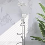 AQUALONA Aquacapri Shower Column Chrome 92x15x16 cm Rainfall Shower Head view 9