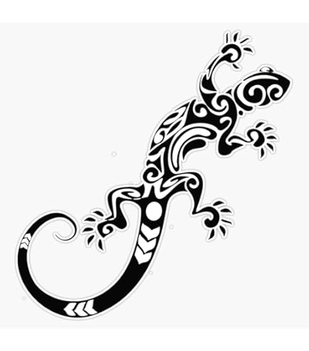 Amazon.com - Lizard Reptile Gecko Tribal Vinyl Waterproof Sticker
