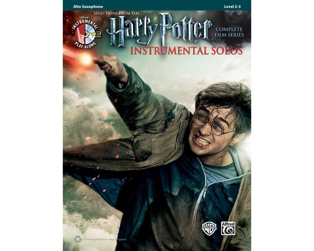 Amazon Com Alfred Harry Potter Instrumental Solos Alto Sax Book Cd 0038081437750 Alfred Books