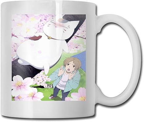 Amazon 陶器マグカップ 夏目友人帳 ニャンコ先生 3 コーヒーカップ 耐熱 耐冷 おしゃれ 人気 電子レンジ 食器洗浄機対応 ティーカップ カップ ファッションアニメスターイラスト カップ ソーサー オンライン通販