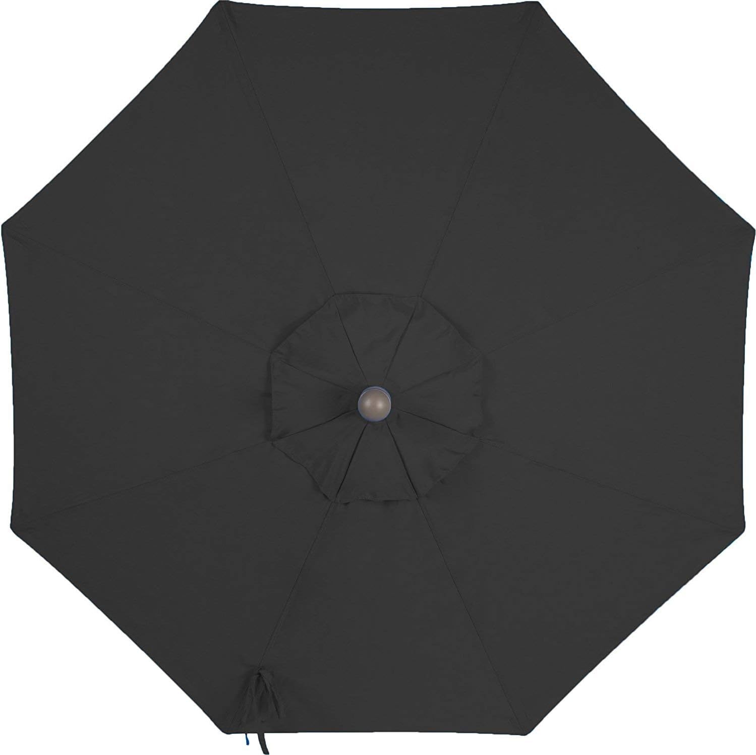 Amazon Com Black 9 Patio Umbrella Replacement Canopy 9 Ft 8 Ribs Outdoor Patio Top Cover Only Vented Market Umbrella Canopy Replacement Sunbrella Fabric Canvas Black Sunbrella Canopy Only Sunbrella Black