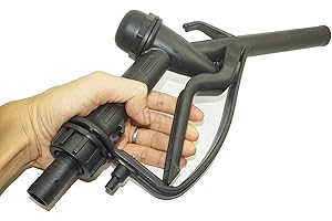 PMSANZAY 3/4" Polypropylene PP Manual Fuel Transfer Nozzles, Hose & Belting Trigger Dispenser Pump Gun for Caravans, Boats, Motorhomes, Industrial and Agriculture Diesel Oil/Water Dispensing Pump