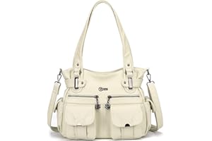 Purses and Handbags for Women Large Hobo Shoulder Bags Soft PU Leather Multi-Pocket Tote Bag