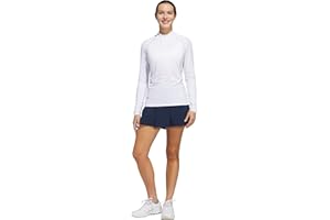 adidas Women's Ultimate365 Solid Quarter Zip Mock Long Sleeve Golf Top