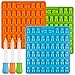 Candy Silicone Molds & Ice Cube Trays, SENHAI 3 Pack Gumdrop Jelly Molds, Chocolate Molds, 153 Gummy Bear Candy Molds with 3 Drops