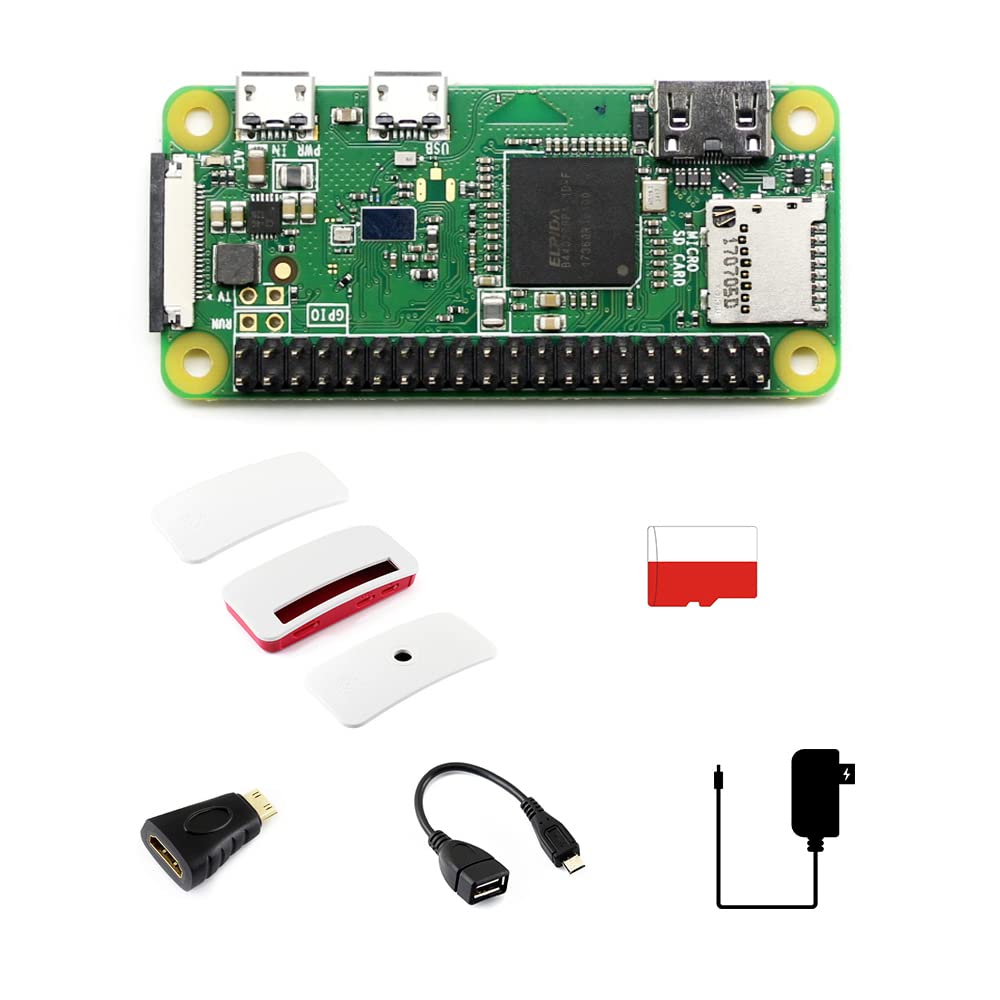 Waveshare Zero WH Package B,Compatible with Raspberry Pi,with Official Case